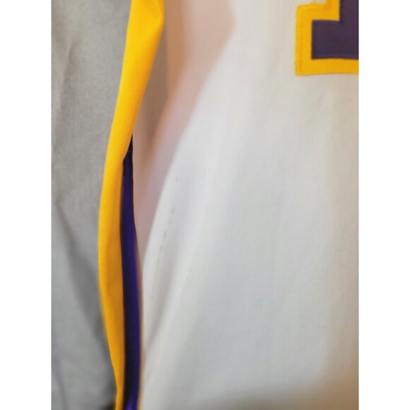 Adidas Dwight Howard Los Angeles Lakers Basketball Sewn 52 White NBA Jersey - Picture 9 of 10